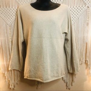 Ann Taylor 100% cashmere sweater. Color: Oatmeal with gold flecks Size: Large